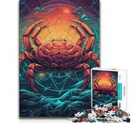 1000 Piece Jigsaw Puzzles Zodiac Sign Cancer Learning Educational Educational Toy for And 14 Years And over 38x26cm