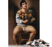 1000 Piece Jigsaw Puzzless for Adults Immortal Fruit - Man with Fruit Basket Square Puzzle for Adults & Paper Puzzles Unique Piece Puzzle Educational Fun Games Toys 1000pcs (38x26cm)