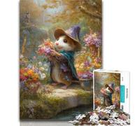 1000 Piece Jigsaw Rat Wizard Adult Jigsaw Puzzles 1000,Toys Educational Games Stress Relieving Wishlist with Santa Claus 50x75cm