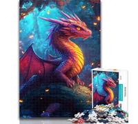 1000 Piece Jigsaw Red Dragon Baby Jigsaw Puzzles for Teenagers,Educational Games Home Decoration Deal As Gifts for The Whole Family 26x38cm