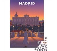 1000 Piece Jigsaw, Retro Twilight at The Palace Gates, Festive Gift, 70x50cm/1000pcs