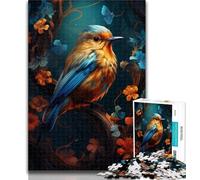1000 Piece Jigsaw Robin Colour Adult Puzzles 1000 Pieces,Toys Educational Games Stress Relieving Wishlist with Santa Claus 26x38cm