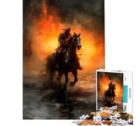 1000 Piece Jigsaw Rogue Warrior Relaxing Games Brain Intelligence Challenge Addictive Toys Gifts for Women Men Hand Speed Race (Size 38x52cm)