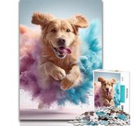 1000 Piece Jigsaw Running Dog Jigsaw Puzzles 1000 Pieces for Adults Teens,Diy Modern Wall Art Unique Gift Home Decor 26x38cm