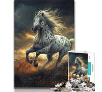 1000 Piece Jigsaw Running Horse 1000 Piece Jigsaw Puzzle for Adults And Teenagers,Unique Home Decor And Gifts for Age 14 26x38cm