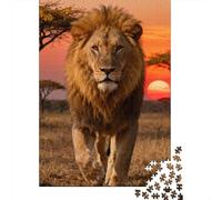1000 Piece Jigsaw, Savannah Lion Walk, 70x50cm/1000pcs