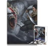 1000 Piece Jigsaw Sekiro The Wolf Samurai Relaxing Way to Fill Spare Time Consistent Precise Cutting Play Toy Size 50x75cm