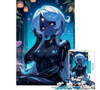 1000 Piece Jigsaw Sexy Black Slime Girl Relaxing Games Brain Intelligence Challenge Addictive Toys Gifts for Women Men Hand Speed Race (Size 38x26cm)