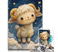 1000 Piece Jigsaw Sheep Jigsaws Puzzles 1000 Pieces for Teenagers Gifts,Educational Games Home Decoration Deal As Gifts for The Whole Family 50x75cm