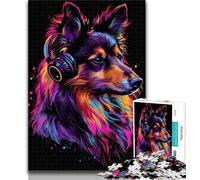 1000 Piece Jigsaw Shetland Sheepdog Jigsaw Puzzles for Teenagers,Toys Educational Games Stress Relieving Parent-child Interaction 50x75cm