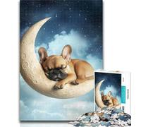 1000 Piece Jigsaw Sleeping Pug 1000 Piece Jigsaw Puzzles for Adults,Toys Educational Games Stress Relieving Great Gifts And Toys 50x75cm