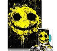 1000 Piece Jigsaw Smiling Emoticon Jigsaw Puzzles for Teenagers,Toys Educational Games Stress Relieving Parent-child Interaction 50x75cm