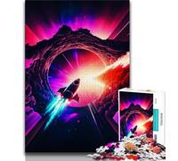 1000 Piece Jigsaw Spaceship Story 1000 Piece Jigsaw Puzzles for Adults & Teens,Toys Educational Games Stress Relieving Wall Decoration (38x26cm)