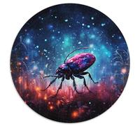 1000 Piece Jigsaw Star Art Beetle Round Jigsaw Puzzles 1000 Pieces for Adults Perfect for Home & Office Decor, Parties, Birthdays (67.5x67.5cm)