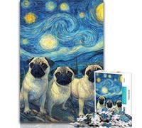 1000 Piece Jigsaw Starlings Under The Night Sky Jigsaw Puzzles 1000 Pieces for Adults Teens,Diy Modern Wall Art Unique Gift Home Decor 26x38cm