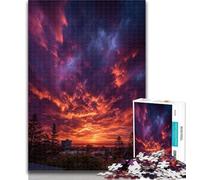 1000 Piece Jigsaw Sunset Landscape 1000 Piece Jigsaw Puzzles for Adults,Toys Educational Games Stress Relieving Great Gifts And Toys 26x38cm