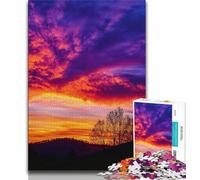 1000 Piece Jigsaw Sunset Oil Painting Jigsaw Puzzle 1000 Pieces for Adults,Interesting Stress Reduction Parent-child Interaction (50x75cm)