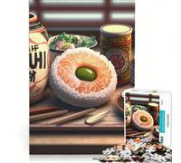1000 Piece Jigsaw Sushi Food Art Hands-on Game Train Your Brain And Hands with Fully Interlocking Randomly Shaped Pieces 50x75cm