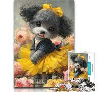 1000 Piece Jigsaw Teddy Puppy Jigsaw Puzzles 1000 Pieces for Adults Teens,Decompressing Intellectual Educational Toy Secret Santa Gifts 26x38cm