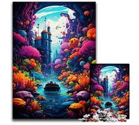 1000 Piece Jigsaw The Colorful Psychedelia of Submarines Puzzles for Adults Relax & Challenge Colorful Home Decor Art for Friends 1000 PCS(38x26cm)