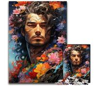 1000 Piece Jigsaw The Colorful Psychedelic Way of The Samurai Puzzles for Adults Relax & Challenge Colorful Home Decor Art for Friends 1000 PCS(75x50cm)