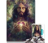 1000 Piece Jigsaw The Cross of Jesus Jigsaws Puzzles 1000 Pieces for Adults Gifts,Educational Games Home Decoration Artists Collection, Fine Art 75x50cm