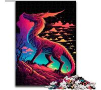 1000 Piece Jigsaw The Fantasy Dragon Jigsaw Puzzle 1000 Pieces Challenging Brain Teaser for Teenagers & Families Size 50X75CM