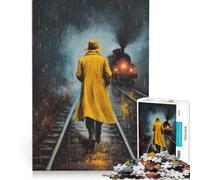 1000 Piece Jigsaw The Glow on The Tracks Educational Toy Interesting Stress Reduction Improving Love between Couples 50x75cm