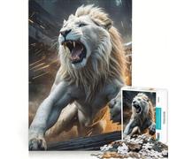 1000 Piece Jigsaw The King Of The Jungle Educational Toy Interesting Stress Reduction Improving Love between Couples 38x26cm
