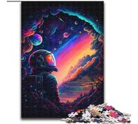 1000 Piece Jigsaw The Last Astronaut Puzzles for Adults Educational Brain Teaser, Artistic Home & Office Decor, 14+ Age size 50x75cm