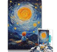 1000 Piece Jigsaw The Little Prince of The Night Sky 1000 Pieces Jigsaw Puzzles For Teens And Adults,Artistic Wall Decor & Birthday Gift Idea for Friends, Home Office 26x38cm