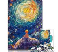 1000 Piece Jigsaw The Little Prince of The Night Sky Adult Jigsaws 1000 Pieces Difficult,Interesting Stress Reduction Parent-child Interaction 26x38cm