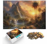 1000 Piece Jigsaw, The Mountain Oasis, 1000pcs (40x28cm) | For New Year downtime after the celebrations, this adult jigsaw puzzle with 1000 pieces suits quiet days around New Year.