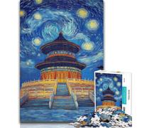 1000 Piece Jigsaw The Temple of Heaven Adult Jigsaws 1000 Pieces Difficult,Interesting Stress Reduction Parent-child Interaction 50x75cm