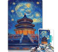 1000 Piece Jigsaw The Temple of Heaven Jigsaw Puzzle 1000 Pieces for Adults,Train Your Brain And Hands Birthday Present, Gifts 50x75cm