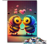 1000 Piece Jigsaw Tiny Love Bees Difficult Puzzles for Adults size 26x38cm Educational Activity for Cognitive Skills Cognitive Skill Improvement