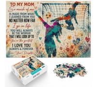 1000 Piece Jigsaw, To My Mom Soccer, New Year Gift, 1000pcs (40x28cm) | For winter days with time to puzzle: Adult jigsaw puzzle with 1000 pieces gives adults a calm winter activity.
