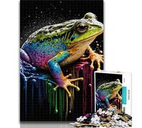 1000 Piece Jigsaw Toad Colourful 1000 Piece Jigsaw Puzzles for Teenagers,Stress Reliever Staycation Kill Time Funny Gift 50x75cm