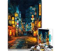 1000 Piece Jigsaw Tokyo Cityscape Adult Jigsaw Puzzles 1000,Toys Educational Games Stress Relieving Wishlist with Santa Claus 26x38cm