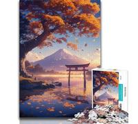 1000 Piece Jigsaw Torii Gate And Tree of Life Adult Jigsaw Puzzles 1000 Pieces,Family Game Stress Reliever Difficult Challenge Great Gifts And Toys (50x75cm)