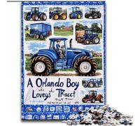 1000 Piece Jigsaw Tractor Collage JigsawPuzzle 1000 Pieces for Adults Challenging Brain Teaser for Teenagers, Perfect for Home Decor Or Gift (Size 50x75cm)