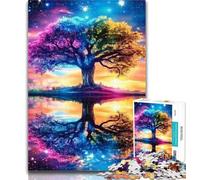 1000 Piece Jigsaw Tree of Life Jigsaw Puzzles for Teenagers,Educational Games Home Decoration Deal As Gifts for The Whole Family 26x38cm