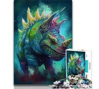 1000 Piece Jigsaw Triceratops Jigsaw Puzzles 1000 Pieces for Adults Teens,for Age 14+ Impossible Game Best Gift for Adults And Teenagers (26x38cm)