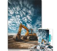 1000 Piece Jigsaw Truck Excavator Adult Jigsaws 1000 Piece,Toys Educational Games Stress Relieving Artists Collection, Fine Art 26x38cm