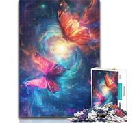 1000 Piece Jigsaw Two Butterflies in Two Sidesone 1000 Piece Jigsaw Puzzle for Adults Teens,Toys Educational Games Stress Relieving Artists Collection, Fine Art 50x75cm