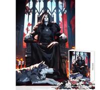 1000 Piece Jigsaw Vampire And His Wolf Puzzles for Teenagers For Family Fun Parent-child Interaction Unique Gifts for Birthday And Christmas (38x26cm)