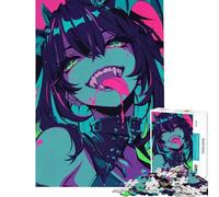 1000 Piece Jigsaw Vampire Tongue Brain Intelligence Challenge Addictive Toys Educational Games Hand Speed Race Gifts For Birthdays (Size 75x50cm)