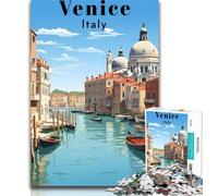1000 Piece Jigsaw Venice Italy Travel 1000 Piece Jigsaw Puzzles for Adults,for Is Ideal As A Gift for The Whole Family for And 14 Years Old 75x50cm