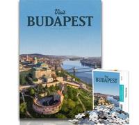 1000 Piece Jigsaw Visit Budapest Jigsaw Puzzles 1000 Pieces for Adults Teens,for Age 14+ Impossible Game Best Gift for Adults And Teenagers 75x50cm