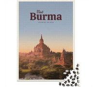 1000 Piece Jigsaw, Visit Burma, 52x38cm/1000pcs